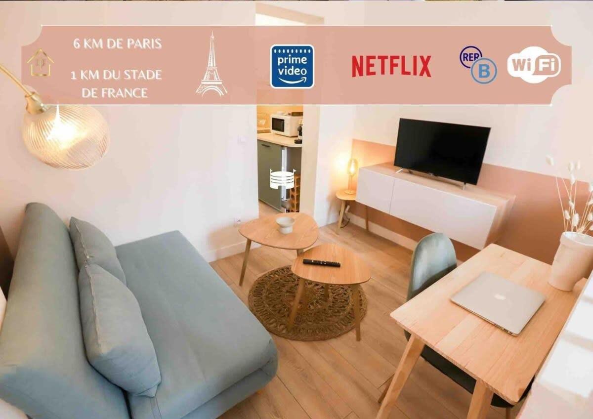 Appart' Hotel Pink Cosy 5Min Rer Proche Paris Aubervilliers Exterior foto